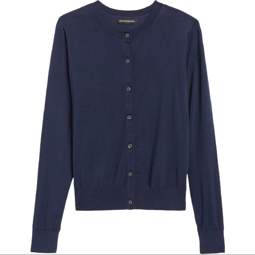 NWT Banana Republic Stretch-cotton Cardigan Sweater